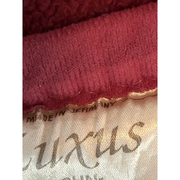 Luxus Germany Bayer Draylon Baumwolle Cotton Blanket Throw Orange Purple Grape - Picture 4 of 7